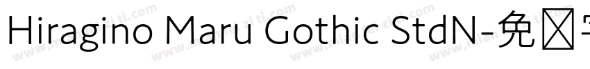 Hiragino Maru Gothic StdN字体转换